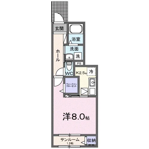 クレストールドエル　Ｄの間取り