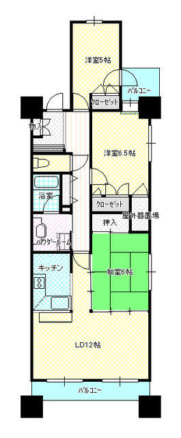 サンヴァーリオ中ノ橋通の間取り