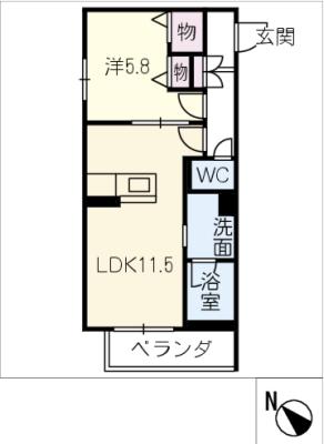 サンオーレの間取り