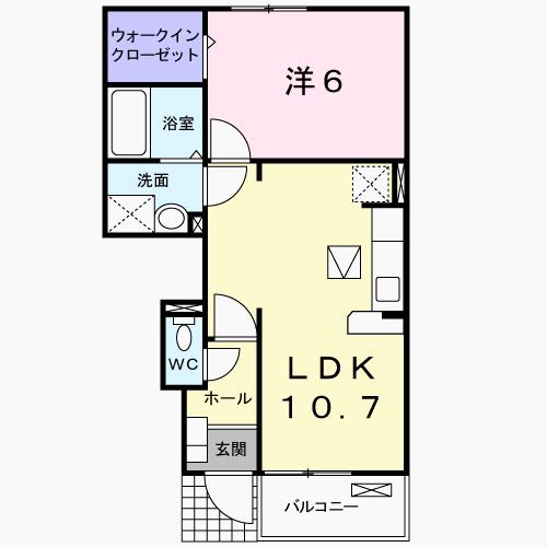 ランプロス　ｄｕｏの間取り