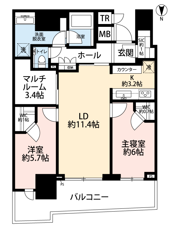 パークタワー晴海の間取り