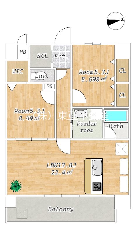 CHAINON津浦の間取り