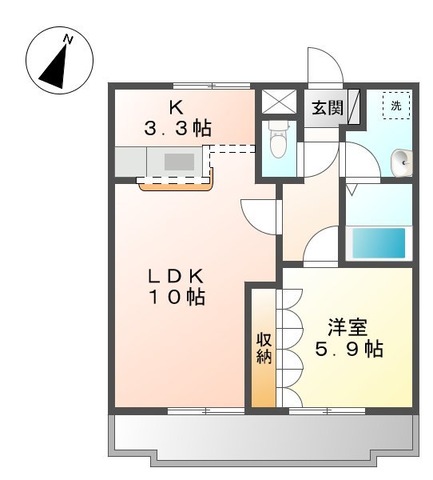 レインボー　ヒルの間取り