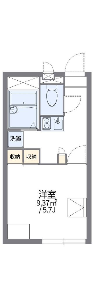 レオパレスパシオネの間取り写真