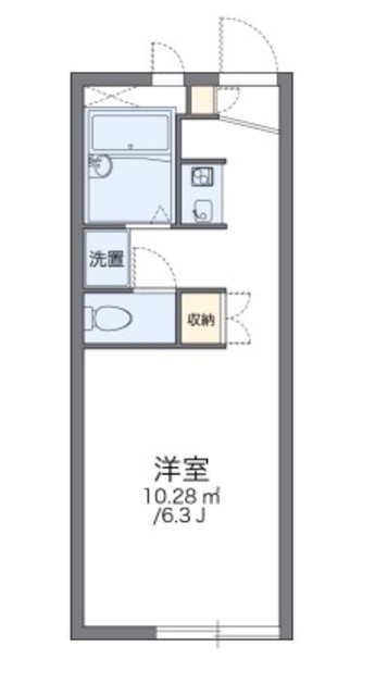 レオパレス東の間取り