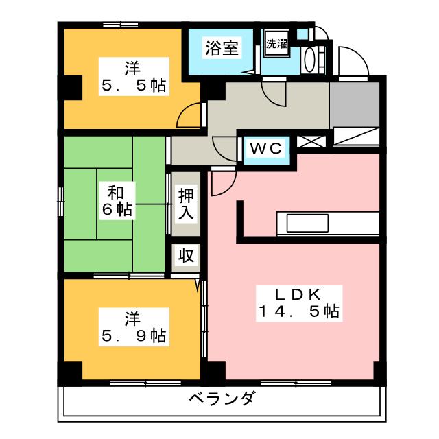 フォワイエ原田の間取り