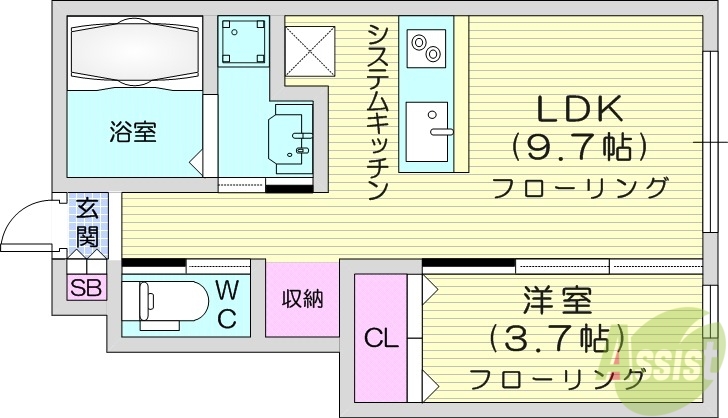 ウエストグランデの間取り