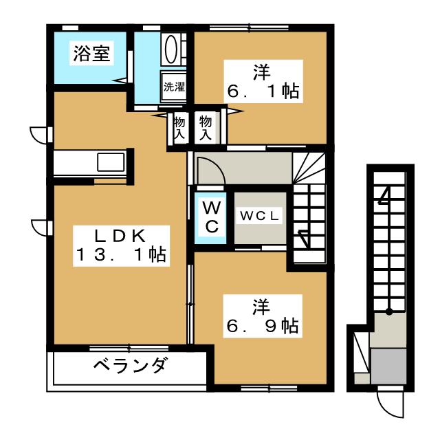 マーベラス・ヴィラ　Ａの間取り