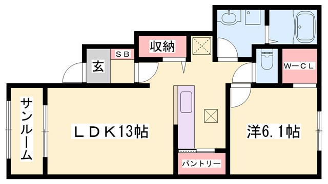 サニーヴィレッジの間取り