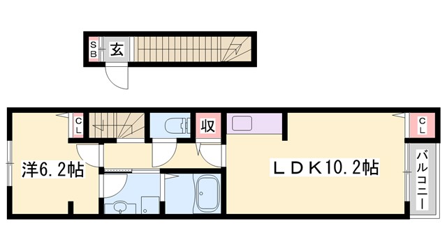 ファンド野里Iの間取り