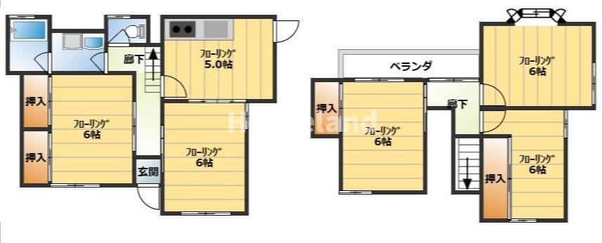 【岩出市西国分626-18の間取り】