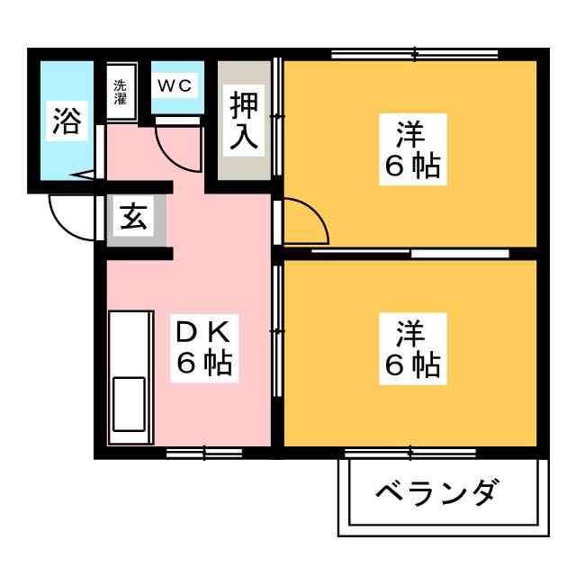 アビタシオン金城の間取り