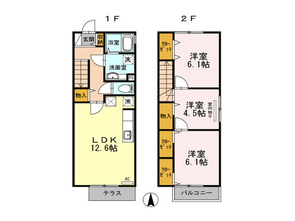 セジュールＮの間取り