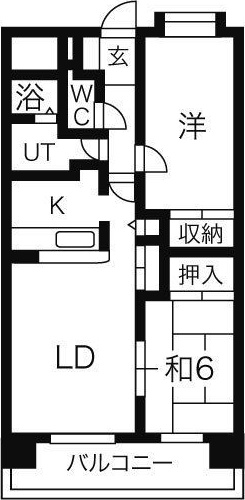 清須市西枇杷島町南松原のマンションの間取り