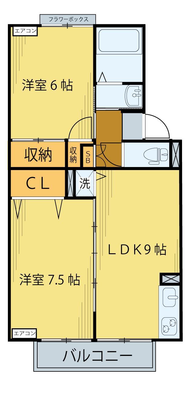 ロイヤルコート文化町IV番館の間取り