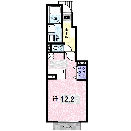 クレメントヒルＦの間取り