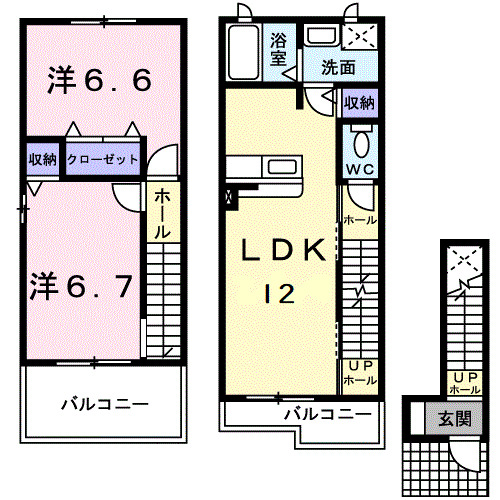 サンパティークの間取り