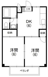 ハイツコーエイの間取り