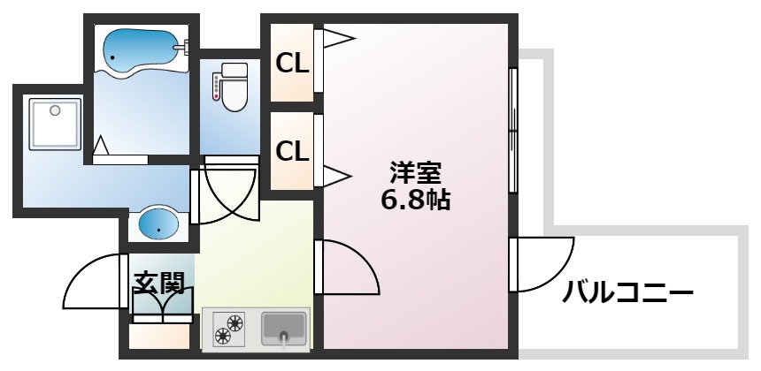 silus（シルス）東灘深江の間取り