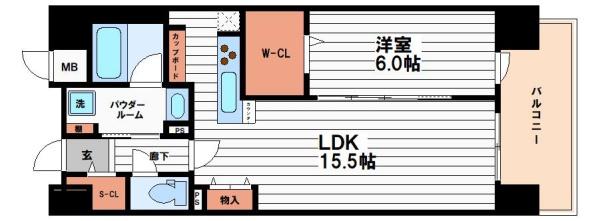 ラ　フェリーチェ難波の間取り