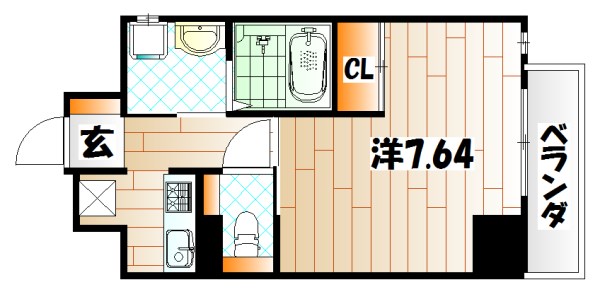 Studie KOKURA ＮＯＲＴＨの間取り