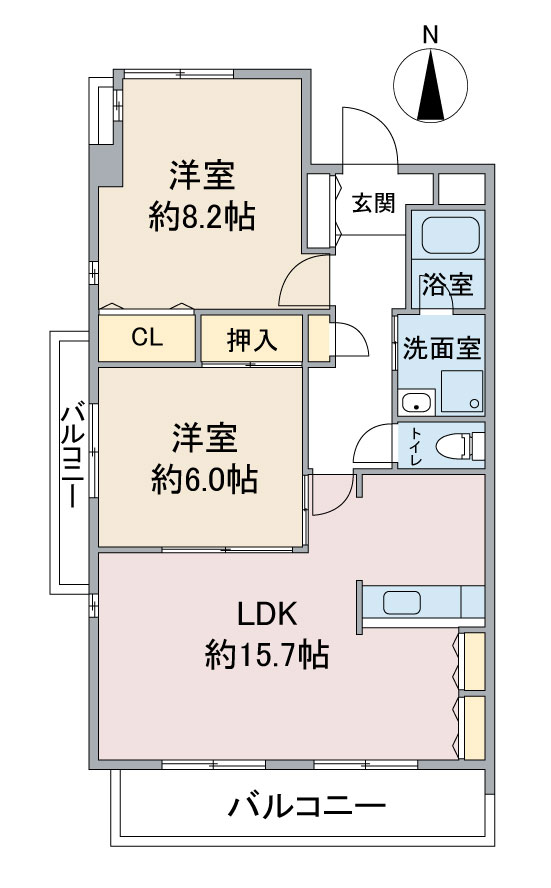 リアン東山の間取り