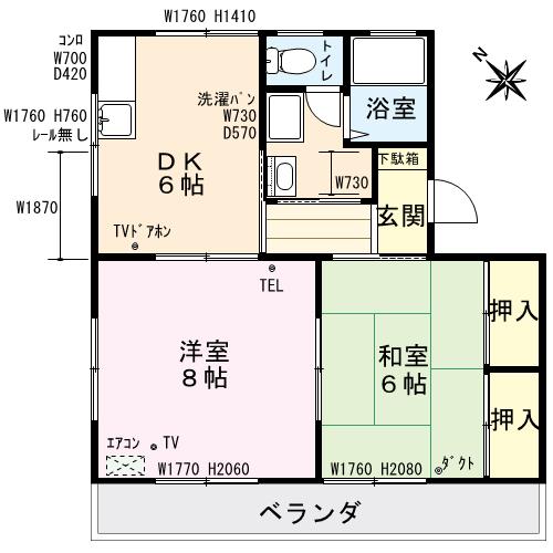ハラハイツの間取り