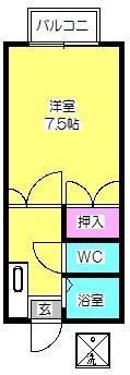 ファーストイン　ラフォーレの間取り