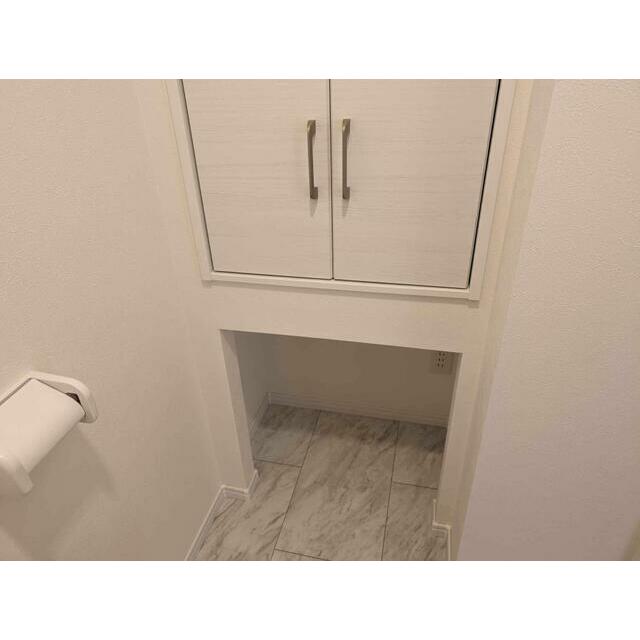 収納　猫用トイレスペース