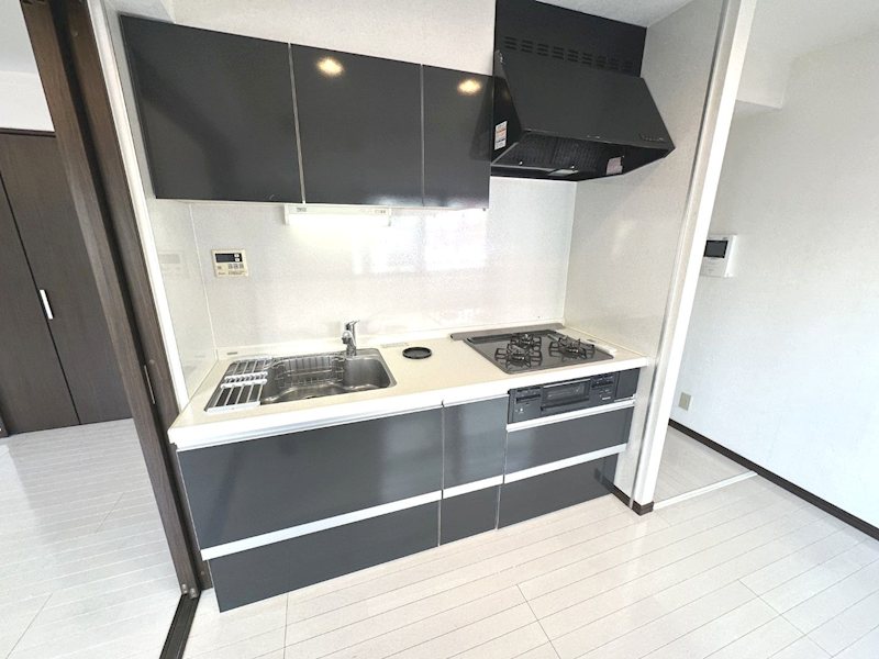 キッチン　収納も豊富なシステムキッチン