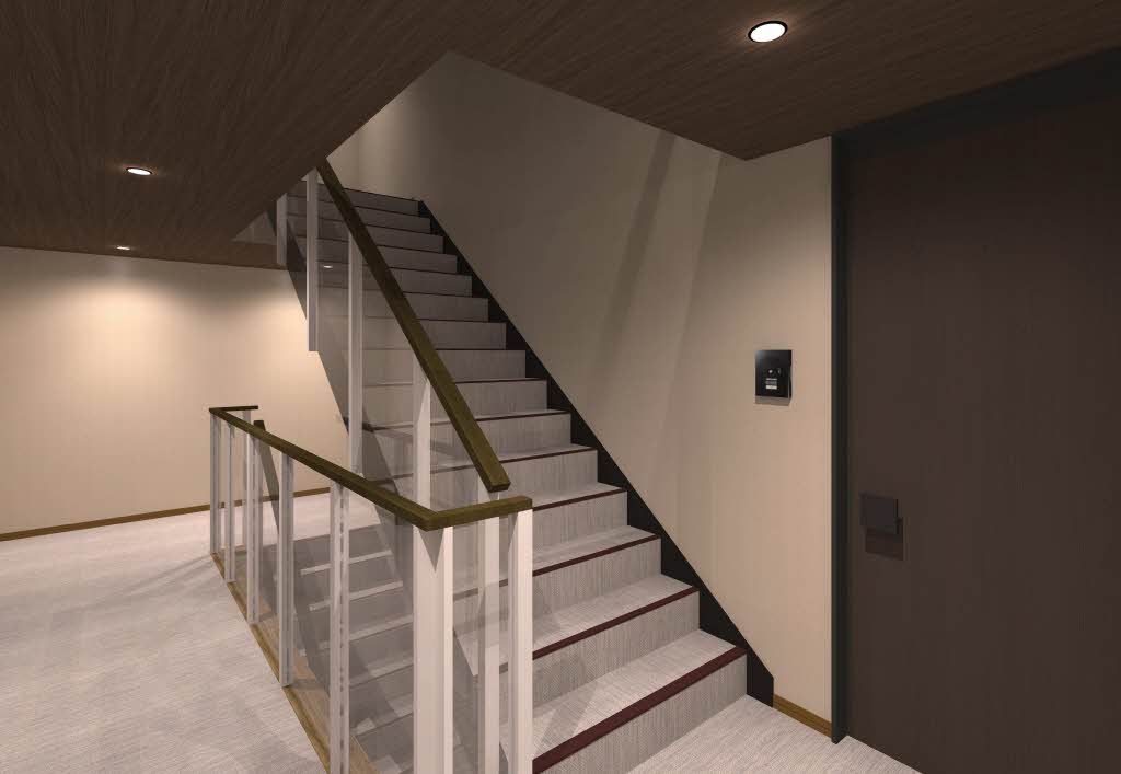 建物外観　完成予想図（共用部）