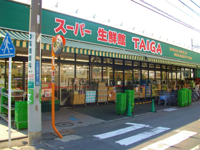 スーパー　スーパー生鮮館TAIGA川崎中原店（スーパー）まで537m