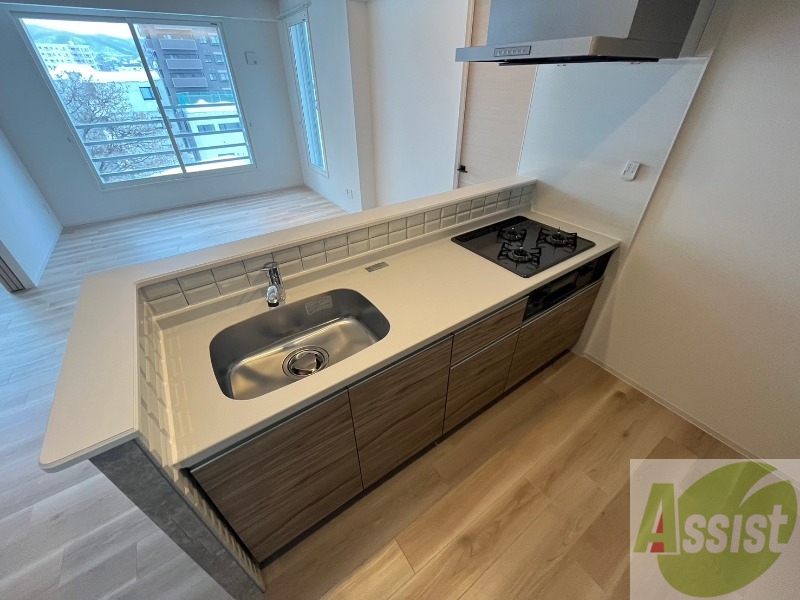 キッチン　システムキッチンなので、すぐお料理に使えます！