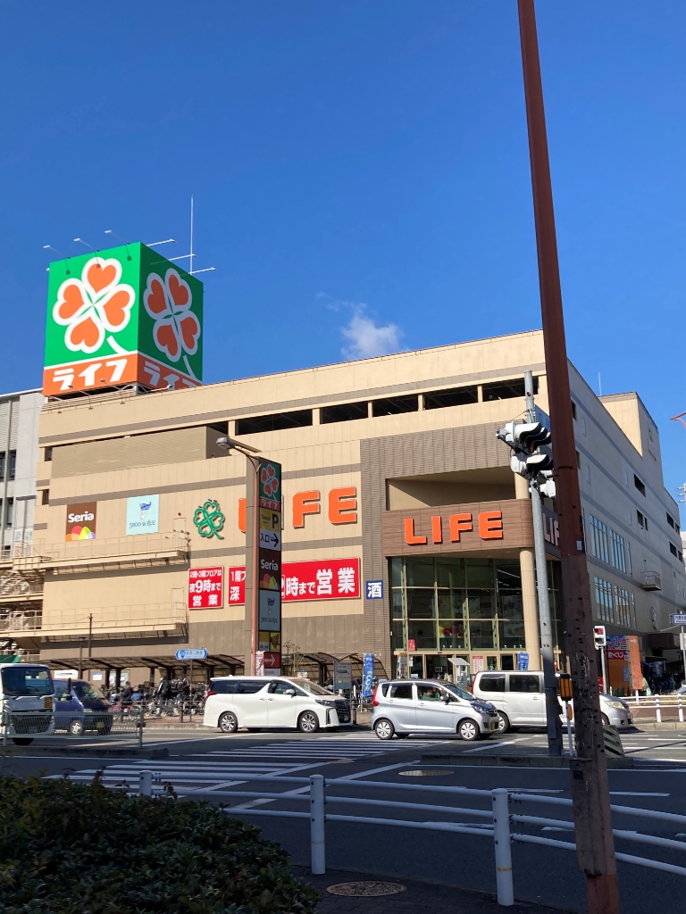 スーパー　ライフ喜連瓜破店（スーパー）まで382m
