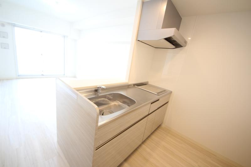 キッチン　コンパクトなキッチンで掃除もラクラク