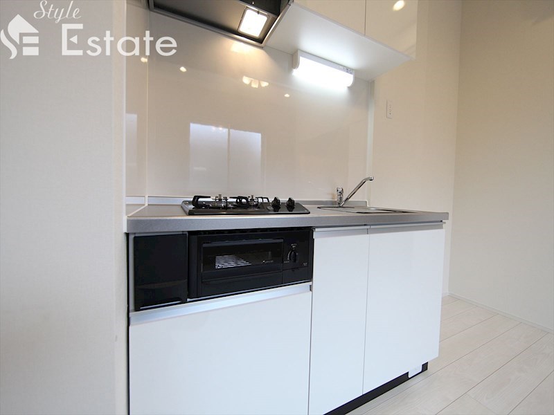 キッチン　システムキッチン　2口コンロ付き