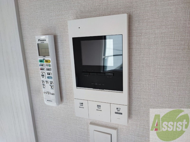 セキュリティ　来客時にはこちらのチャイムが鳴りますよ。