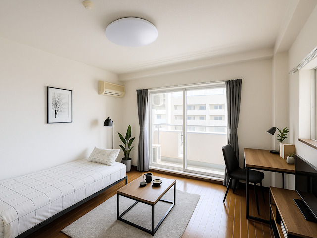 居室・リビング　CGで家具等を配置したもので家具等は含まれません