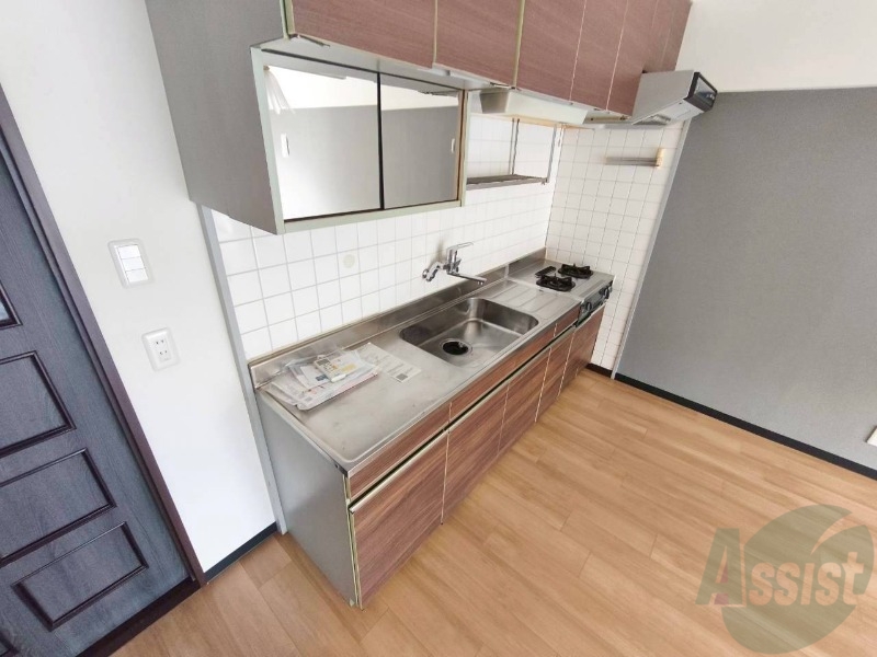 キッチン　清潔感がありお洒落なキッチンになっていました！