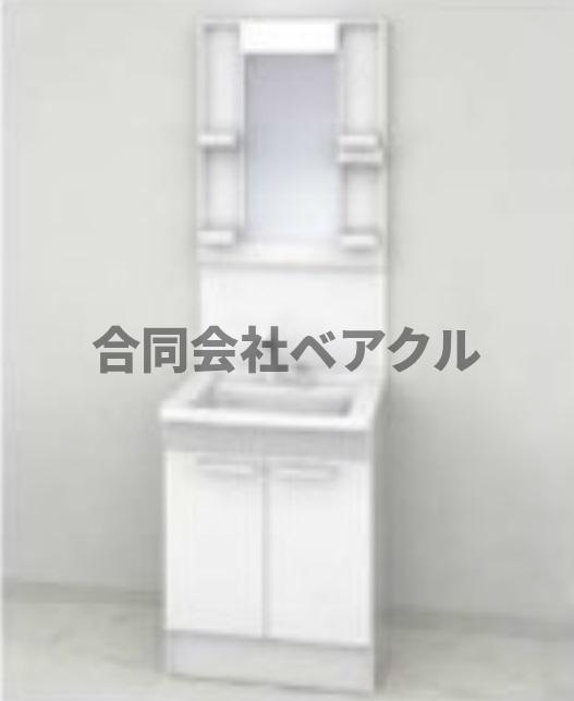 洗面設備　スペースが確保できる洗面所です