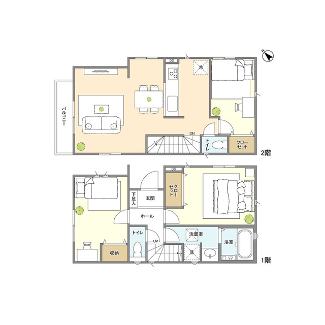 その他　家具・調度品等に関しては実際の賃貸住宅には含まれません。