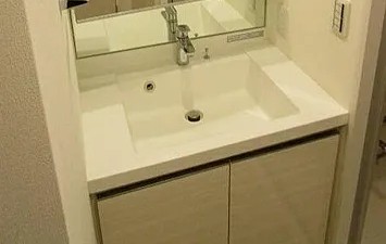 洗面設備　※別部屋の参考写真です。