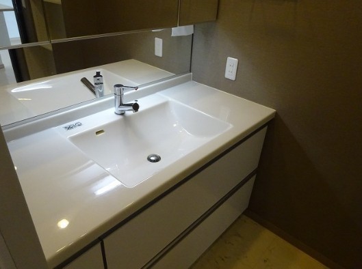洗面設備　※同建物の別のお部屋の写真です。