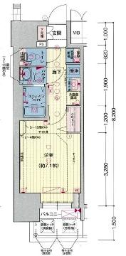 プレサンスTHE久屋大通レジェンドの間取り