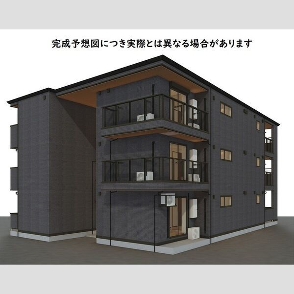 建物外観　完成予想図　パース図