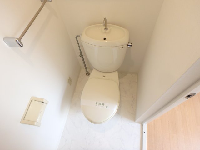 トイレ　落ち着いた色調のトイレです