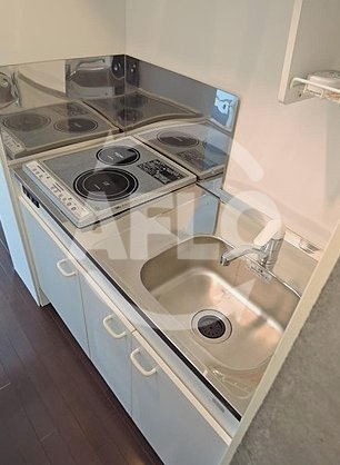 キッチン　ホームビルダー桜川　2口ＩＨシステムキッチン