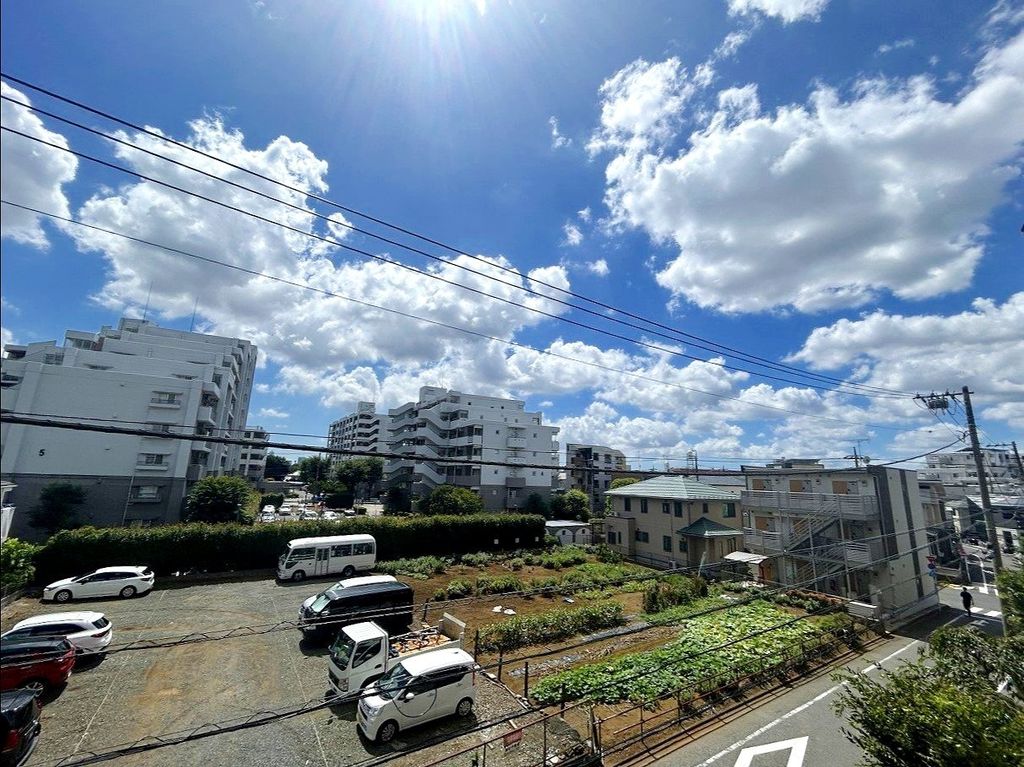 眺望　前面に高い建物がなく緑を身近に感じられるバルコニーからの眺望