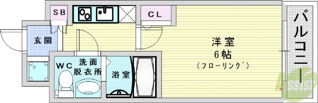 ARISTO扇町(旧:コンフォリア扇町の間取り写真