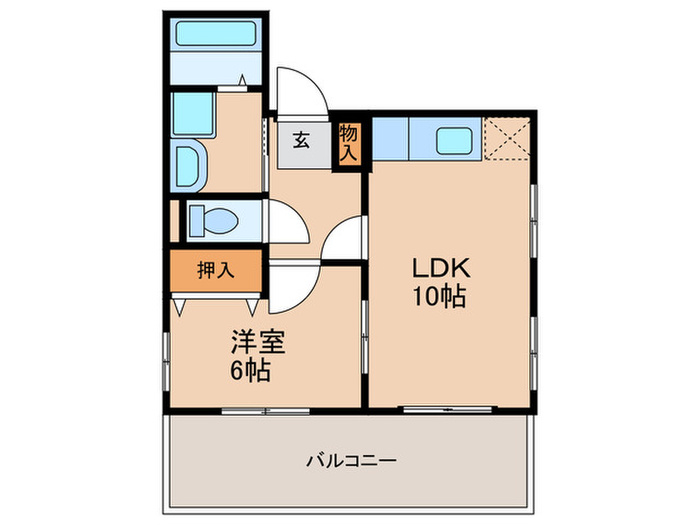 メゾンドール鹿児島の間取り写真